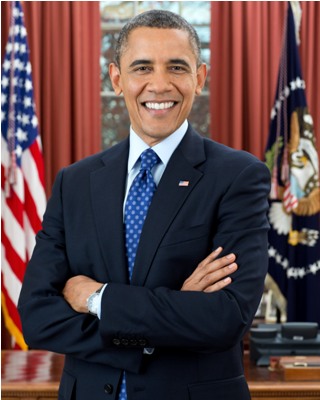 President Barack Obama is photographed during a presidential portrait sitting for an official photo in the Oval Office, Dec. 6, 2012.  (Official White House Photo by Pete Souza)